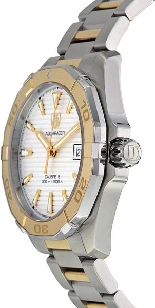  Shop Authentic Tag Heuer Aquaracer Automatic White Dial Two Tone Steel Strap Watch for Men - WAY2151.BD0912 - Luxxuri