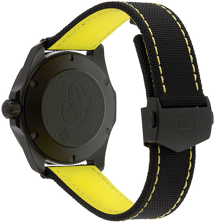  Shop Authentic Tag Heuer Aquaracer Calibre 5 Automatic Black Dial Black Nylon Strap Watch for Men - WAY218A.FC6362 - Luxxuri