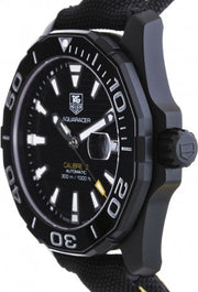  Shop Authentic Tag Heuer Aquaracer Calibre 5 Automatic Black Dial Black Nylon Strap Watch for Men - WAY218A.FC6362 - Luxxuri