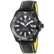  Shop Authentic Tag Heuer Aquaracer Calibre 5 Automatic Black Dial Black Nylon Strap Watch for Men - WAY218A.FC6362 - Luxxuri