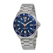  Shop Authentic Tag Heuer Formula 1 Quartz Blue Dial Silver Steel Strap Watch for Men - WAZ1010.BA0842 - Luxxuri