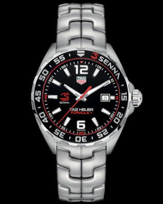  Shop Authentic Tag Heuer Formula 1 Senna Limited Edition Black Dial Silver Steel Strap Watch for Men - WAZ1012.BA0883 - Luxxuri