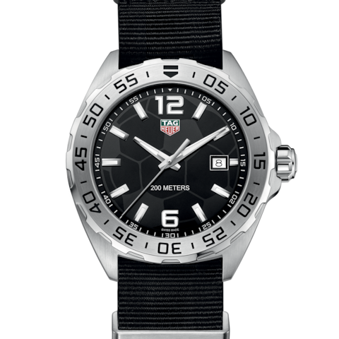  Shop Authentic Tag Heuer Formula 1 Quartz Black Dial Black NATO Strap Watch for Men - WAZ1015.FC8198 - Luxxuri