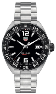  Shop Authentic Tag Heuer Formula 1 Quartz Black Dial Silver Steel Strap Watch for Men - WAZ1110.BA0875 - Luxxuri