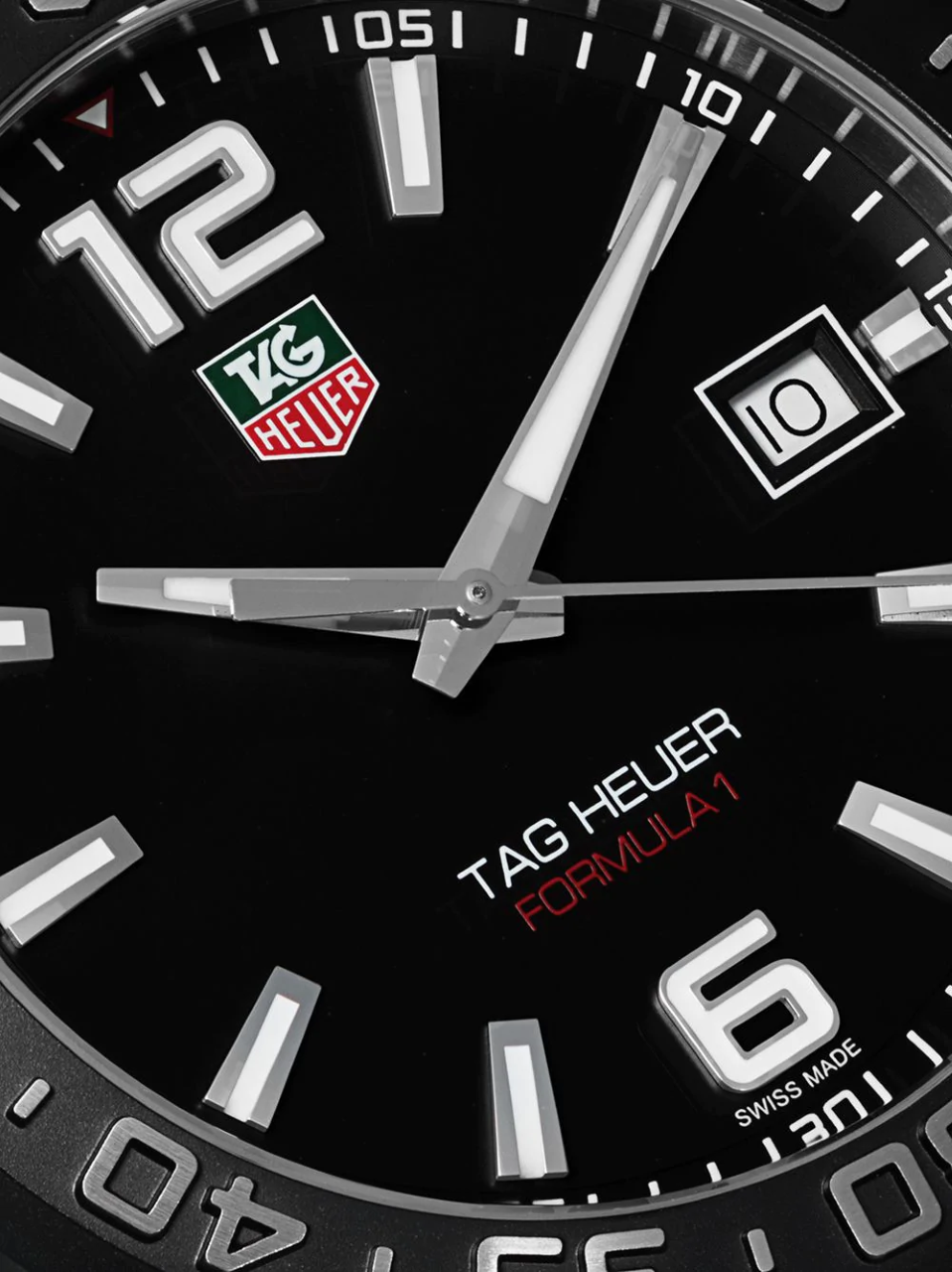  Shop Authentic Tag Heuer Formula 1 Quartz Black Dial Black Rubber Strap Watch for Men - WAZ1110.FT8023 - Luxxuri