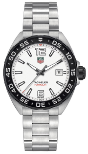  Shop Authentic Tag Heuer Formula 1 White Dial Silver Steel Strap Watch for Men - WAZ1111.BA0875 - Luxxuri