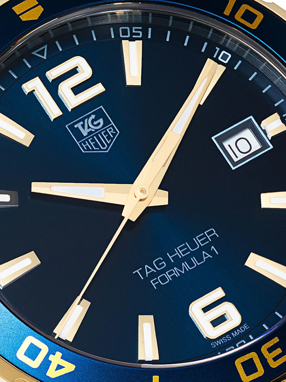  Shop Authentic Tag Heuer Formula 1 Analog Blue Dial Two Tone Steel Strap Watch for Men - WAZ1120.BB0879 - Luxxuri