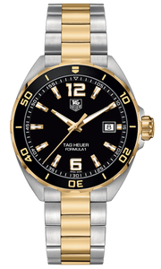  Shop Authentic Tag Heuer Formula 1 Quartz Black Dial Two Tone Steel Strap Watch for Men - WAZ1121.BB0879 - Luxxuri