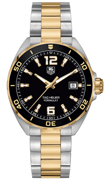  Shop Authentic Tag Heuer Formula 1 Quartz Black Dial Two Tone Steel Strap Watch for Men - WAZ1121.BB0879 - Luxxuri
