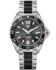  Shop Authentic Tag Heuer Formula 1 Calibre 5 Anthracite Dial Two Tone Steel Strap Watch for Men - WAZ2011.BA0843 - Luxxuri