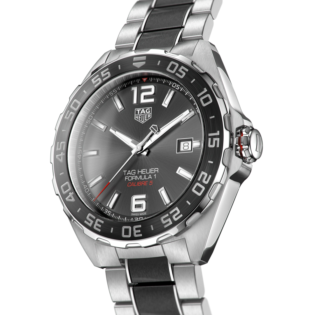  Shop Authentic Tag Heuer Formula 1 Calibre 5 Anthracite Dial Two Tone Steel Strap Watch for Men - WAZ2011.BA0843 - Luxxuri