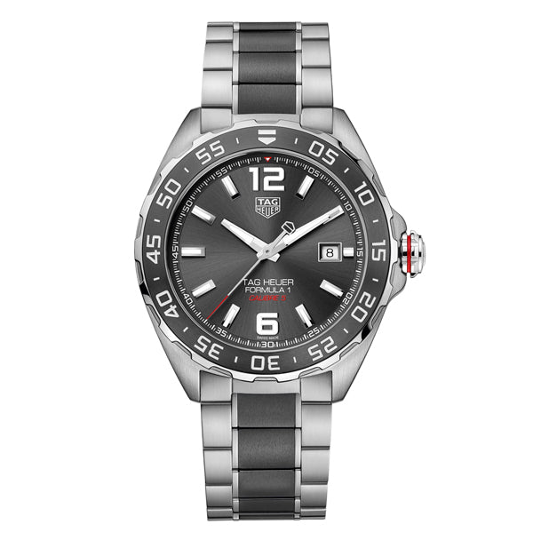  Shop Authentic Tag Heuer Formula 1 Calibre 5 Anthracite Dial Two Tone Steel Strap Watch for Men - WAZ2011.BA0843 - Luxxuri