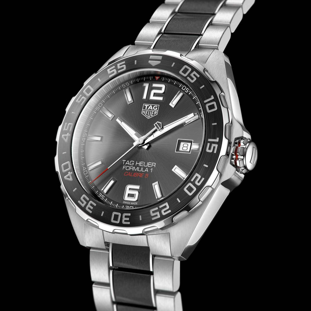  Shop Authentic Tag Heuer Formula 1 Calibre 5 Anthracite Dial Two Tone Steel Strap Watch for Men - WAZ2011.BA0843 - Luxxuri