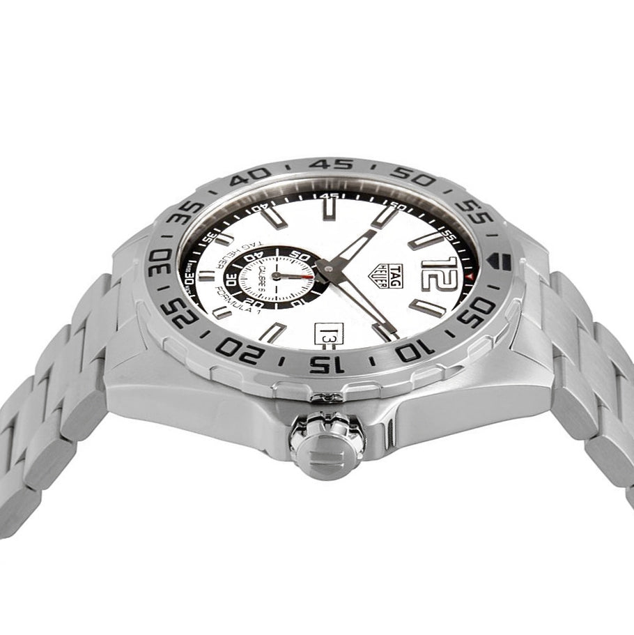  Shop Authentic Tag Heuer Formula 1  Calibre 6 Automatic White Dial Silver Steel Strap Watch for Men - WAZ2013.BA0842 - Luxxuri
