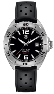  Shop Authentic Tag Heuer Formula 1 Automatic Black Dial Black Rubber Strap Watch for Men - WAZ2113.FT8023 - Luxxuri