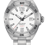  Shop Authentic Tag Heuer Formula 1 Calibre 5 Automatic White Dial Silver Steel Strap Watch for Men - WAZ2114.BA0875 - Luxxuri
