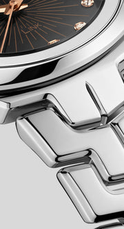  Shop Authentic Tag Heuer Link Quartz Black Dial Silver Steel Strap Watch for Women - WBC131F.BA0649 - Luxxuri