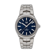  Shop Authentic Tag Heuer Link Automatic Blue Dial Silver Steel Strap Watch for Men - WBC2112.BA0603 - Luxxuri