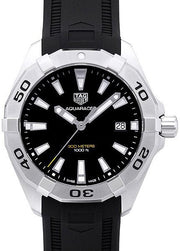  Shop Authentic Tag Heuer Aquaracer Quartz Black Dial Black Rubber Strap Watch for Men -  WBD1110.FT8021 - Luxxuri