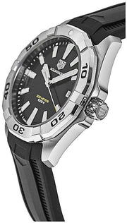  Shop Authentic Tag Heuer Aquaracer Quartz Black Dial Black Rubber Strap Watch for Men -  WBD1110.FT8021 - Luxxuri