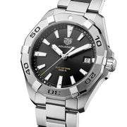  Shop Authentic Tag Heuer Aquaracer Black Dial Silver Steel Strap Watch for Men - WBD1110.BA0928 - Luxxuri