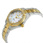 Shop Authentic Tag Heuer Aquaracer Diamonds Mother of Pearl Dial Two Tone Steel Strap Watch for Women - WBD1323.BB0320 - Luxxuri