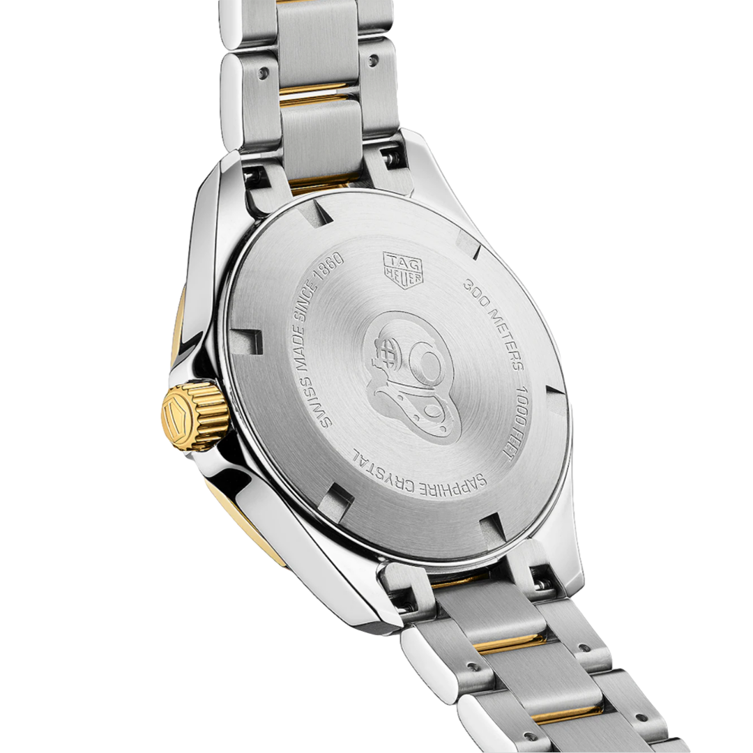  Shop Authentic Tag Heuer Aquaracer Blue Dial Two Tone Steel Strap Watch for Women - WBD1325.BB0320 - Luxxuri