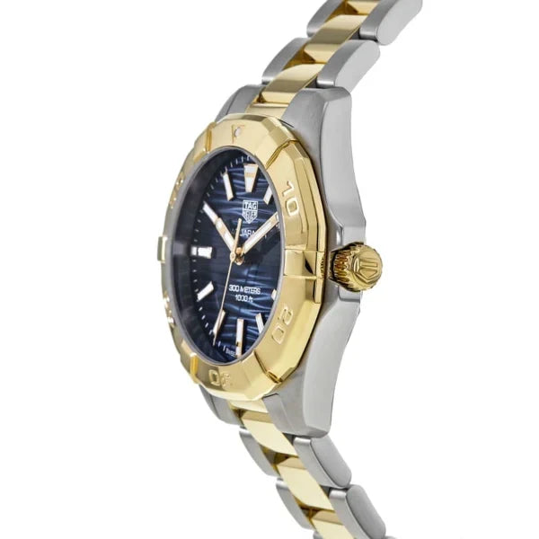 Shop Authentic Tag Heuer Aquaracer Blue Dial Two Tone Steel Strap Watch for Women - WBD1325.BB0320 - Luxxuri