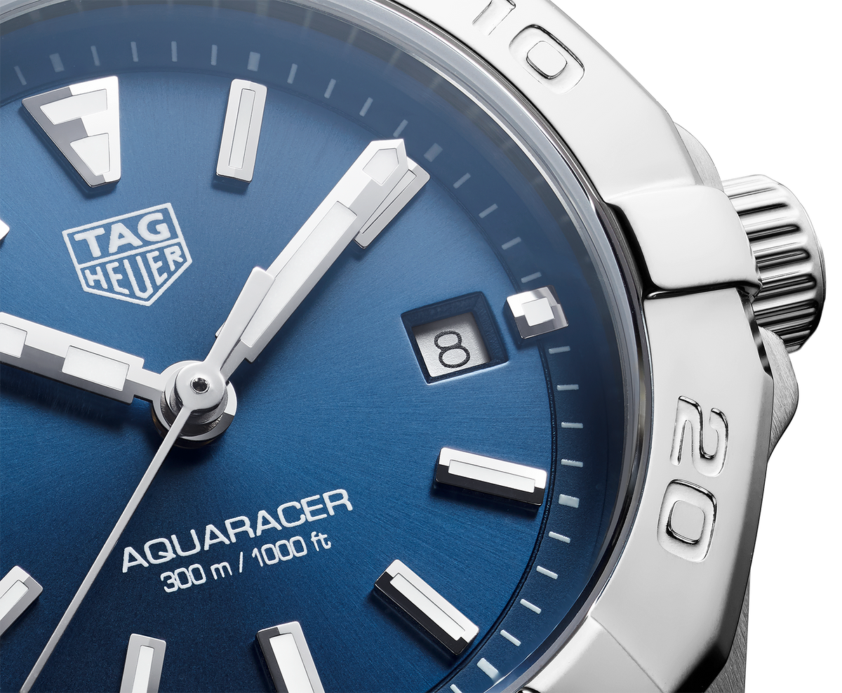  Shop Authentic Tag Heuer Aquaracer Blue Dial Silver Steel Strap Watch for Women - WBD1412.BA0741 - Luxxuri