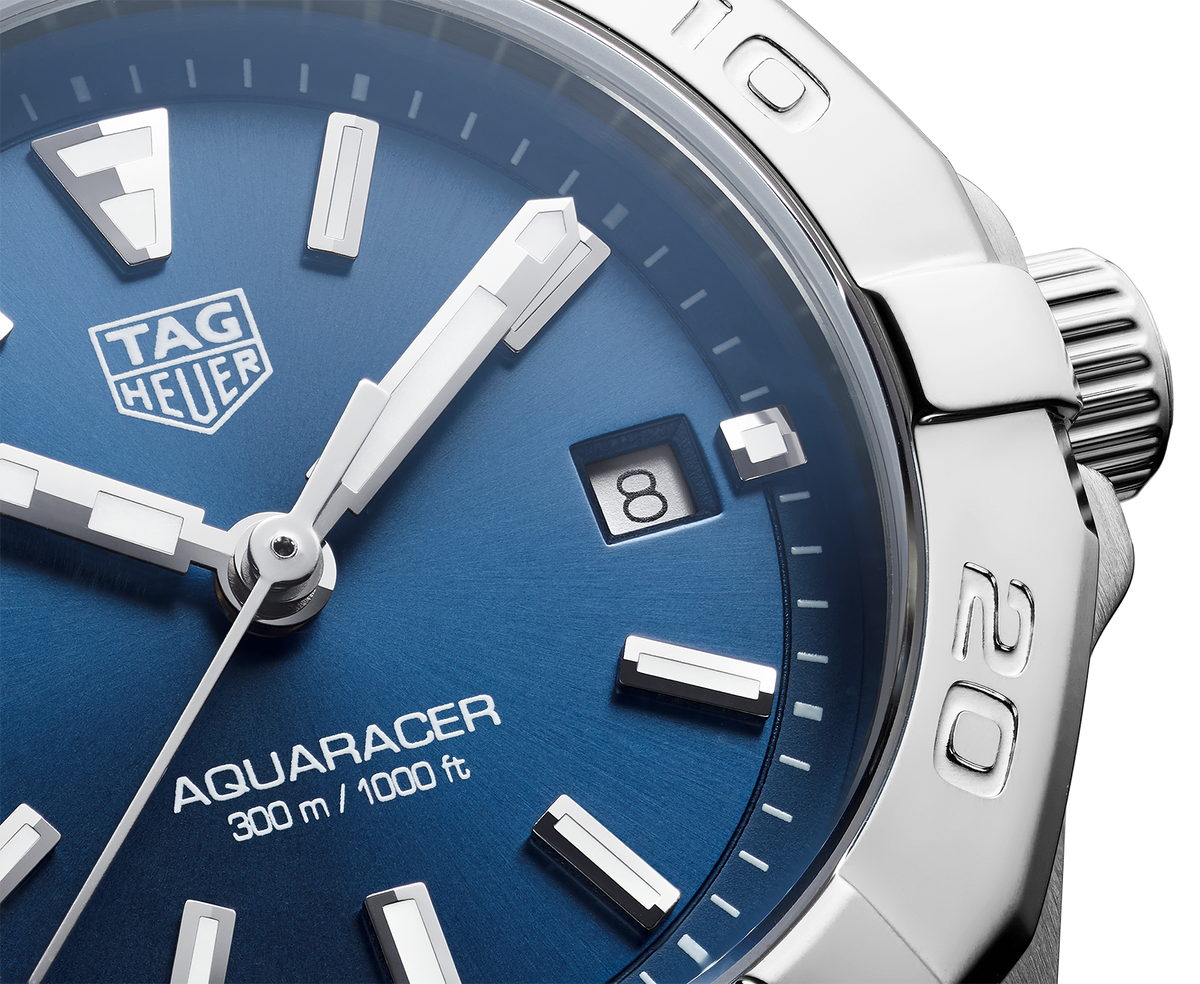  Shop Authentic Tag Heuer Aquaracer Blue Dial Silver Steel Strap Watch for Women - WBD1412.BA0741 - Luxxuri