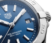  Shop Authentic Tag Heuer Aquaracer Blue Dial Silver Steel Strap Watch for Women - WBD1412.BA0741 - Luxxuri