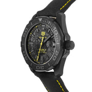  Shop Authentic Tag Heuer Aquaracer Calibre 5 Black NATO Strap Carbon Dial Watch for Men - WBD218B.FC6446 - Luxxuri