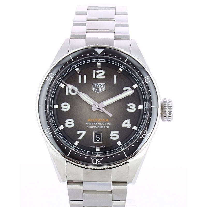  Shop Authentic Tag Heuer Autavia Grey Dial Watch for Men - WBE5114.EB0173 - Luxxuri