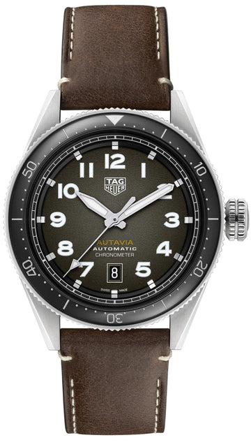  Shop Authentic Tag Heuer Autavia Automatic Grey Dial Watch for Men - WBE5114.FC8266 - Luxxuri