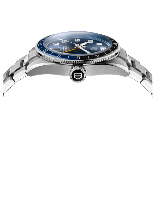  Shop Authentic Tag Heuer Autavia Cosc GMT Automatic Blue Dial Silver Steel Strap Watch for Men - WBE511A.BA0650 - Luxxuri