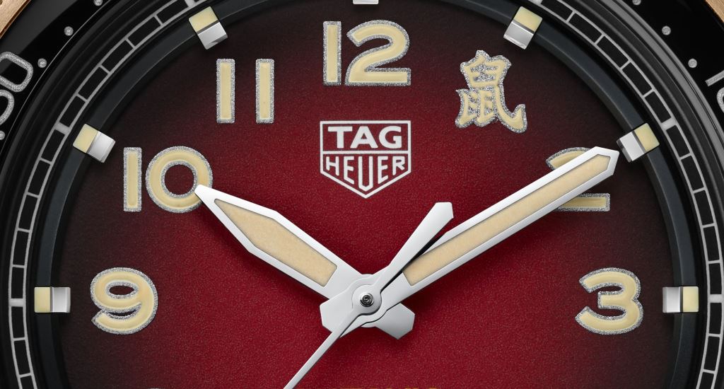  Shop Authentic Tag Heuer Autavia Calibre 5 Chinese New Year Maroon Dial Maroon Leather Strap Watch for Men - WBE5193.FC8300 - Luxxuri