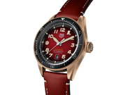  Shop Authentic Tag Heuer Autavia Calibre 5 Chinese New Year Maroon Dial Maroon Leather Strap Watch for Men - WBE5193.FC8300 - Luxxuri