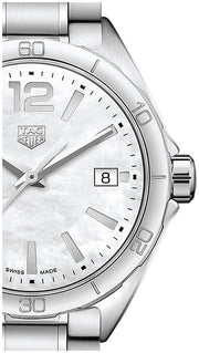  Shop Authentic Tag Heuer Formula 1 Mother of Pearl White Dial Silver Steel Strap Watch for Women - WBJ1318.BA0666 - Luxxuri