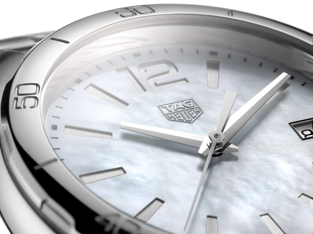  Shop Authentic Tag Heuer Formula 1 White Mother of Pearl Dial Watch for Women - WBJ1318.BA0666 - Luxxuri