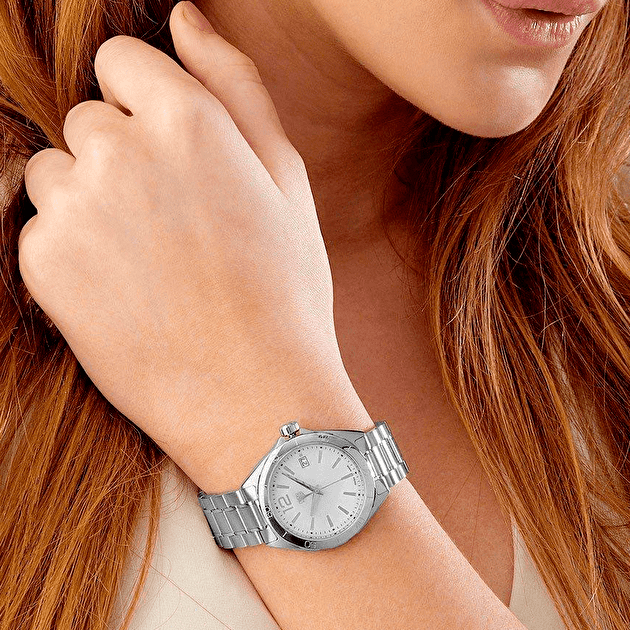  Shop Authentic Tag Heuer Formula 1 Mother of Pearl White Dial Silver Steel Strap Watch for Women - WBJ1318.BA0666 - Luxxuri