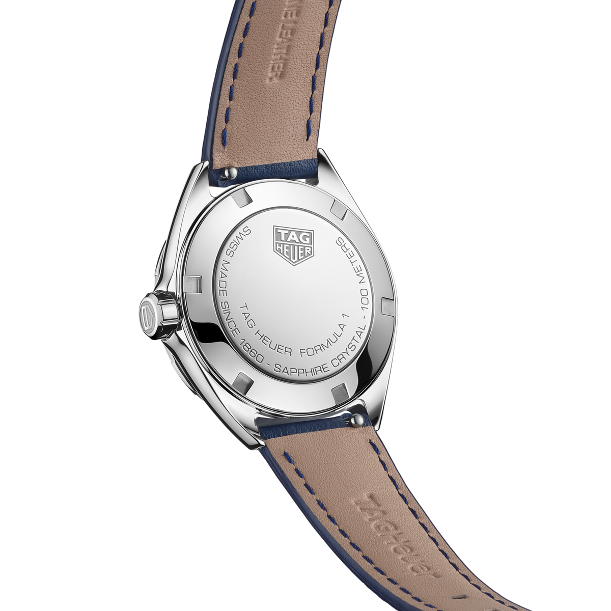  Shop Authentic Tag Heuer Formula 1 Quartz Blue Dial Blue Leather Strap Watch for Women - WBJ1412.FC8233 - Luxxuri