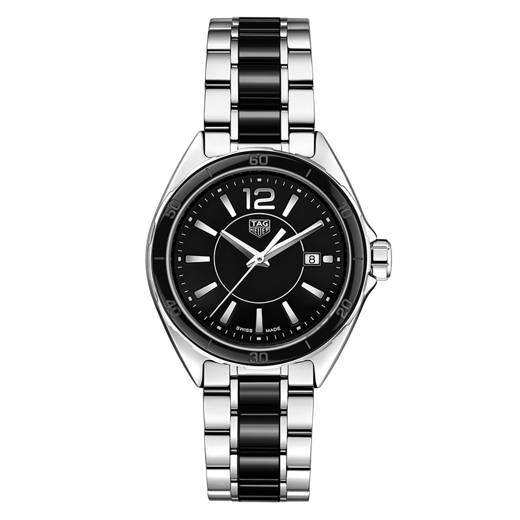  Shop Authentic Tag Heuer Formula 1 Quartz Black Dial Two Tone Steel Strap Watch for Women - WBJ141AA.BA0973 - Luxxuri