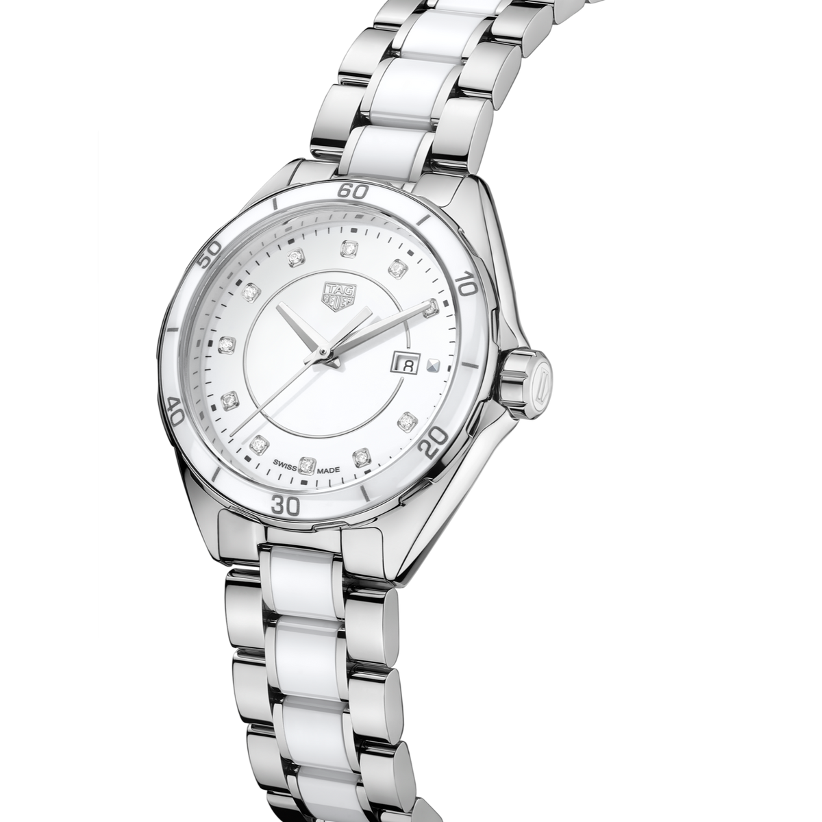  Shop Authentic Tag Heuer Formula 1 Diamonds White Dial Two Tone Steel Strap Watch for Women - WBJ141AD.BA0974 - Luxxuri