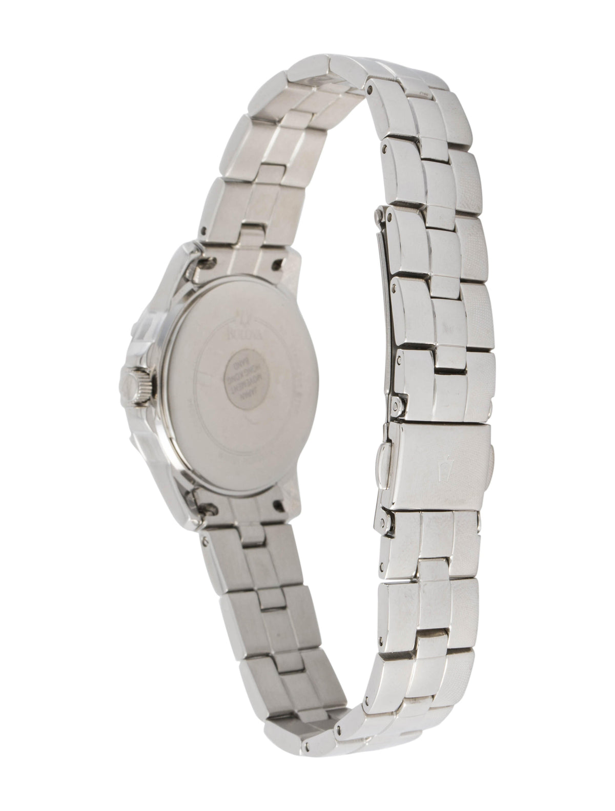  Shop Authentic Bulova Classic Diamonds Silver Dial Silver Steel Strap Watch for Women - 96P121 - Luxxuri