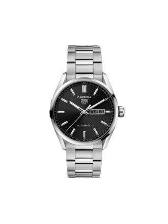  Shop Authentic Tag Heuer Carrera Day Date Automatic Black Dial Silver Steel Strap Watch for Men - WBN2010.BA0640 - Luxxuri