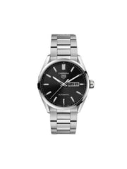  Shop Authentic Tag Heuer Carrera Day Date Automatic Black Dial Silver Steel Strap Watch for Men - WBN2010.BA0640 - Luxxuri