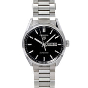  Shop Authentic Tag Heuer Carrera Day Date Automatic Black Dial Silver Steel Strap Watch for Men - WBN2010.BA0640 - Luxxuri