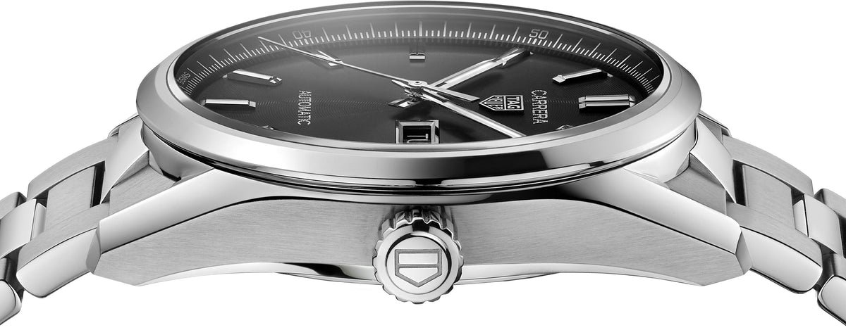  Shop Authentic Tag Heuer Carrera Day Date Automatic Black Dial Silver Steel Strap Watch for Men - WBN2010.BA0640 - Luxxuri
