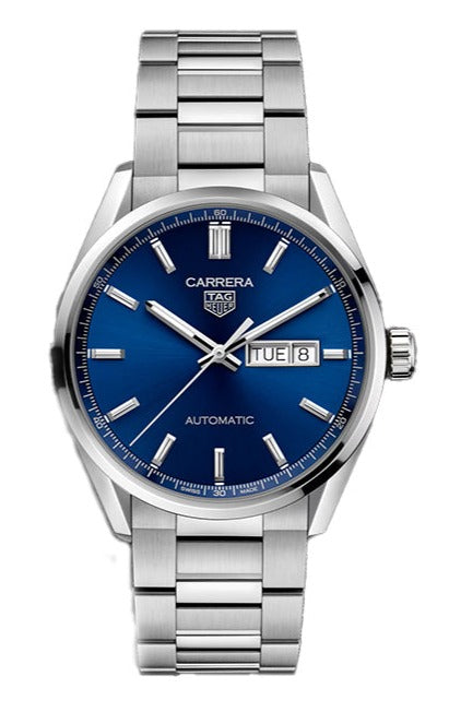  Shop Authentic Tag Heuer Carrera Day Date Blue Dial Silver Steel Strap Watch for Women - WBN2012.BA0640 - Luxxuri