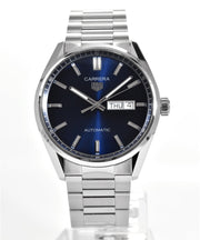  Shop Authentic Tag Heuer Carrera Day Date Blue Dial Silver Steel Strap Watch for Women - WBN2012.BA0640 - Luxxuri